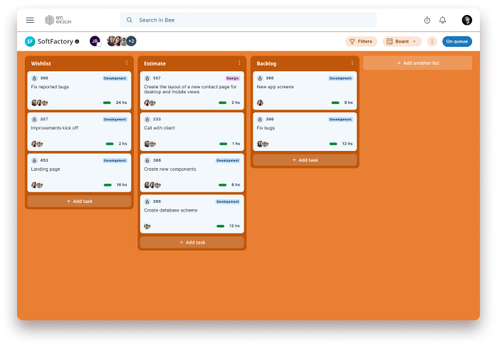 Bee project board